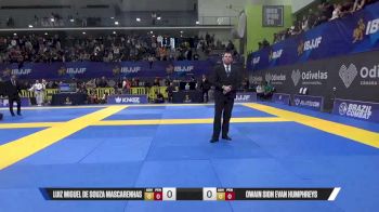 Owain Sion Evan Humphreys vs Luiz Miguel De Souza Mascarenhas 2025 European Jiu-Jitsu IBJJF Championship