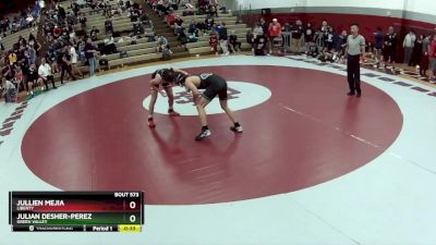 126 lbs Cons. Round 4 - Jullien Mejia, Liberty vs Julian Desher-Perez, Green Valley