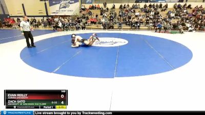 149 lbs Champ. Round 1 - Evan Reilly, Aurora Universtiy vs Zach Sato, University Of Wisconsin-Eau Claire