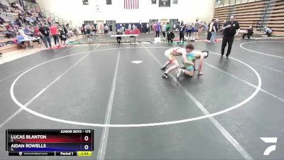 175 lbs Cons. Round 3 - Lucas Blanton, IL vs Aidan Rowells, IL