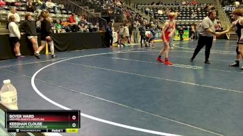 130 lbs Quarterfinal - Keeghan Clouse, Sutherland Youth Wrestling vs Boyer Ward, Greater Heights Wrestling