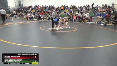 J-4 lbs Quarterfinal - Adley Sweeting, The Royal vs Kathleen Koester, Big Game Wrestling Club