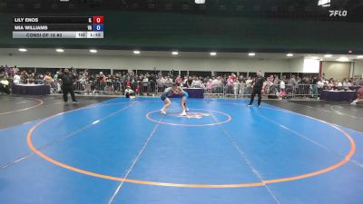 95 lbs Consi Of 16 #2 - Lily Enos, IL vs Mia Williams, VA