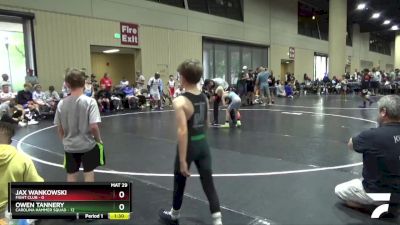 55 lbs Semis & Wb (16 Team) - Jax Wankowski, Fight Club vs Owen Tannery, Carolina Hammer Squad