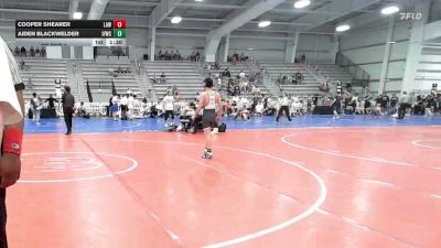 106 lbs Rr Rnd 1 - Aiden Blackwelder, Iron Forge WC - HSB vs Cooper Shearer, LAW Red - HSB