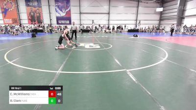 95 lbs Rr Rnd 1 - Conner McWilliams, The Hunt Wrestling Club Black vs Bryson Clark, Pursuit Wrestling Academy