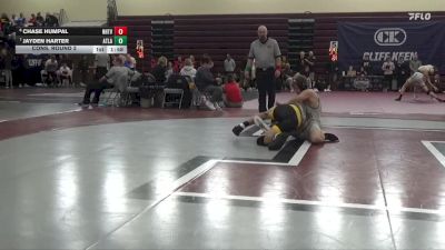 157 lbs Cons. Round 2 - Chase Humpal, NH/TV vs Jayden Harter, Atlantic