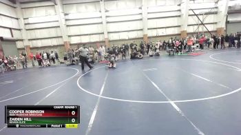 88 lbs Champ. Round 1 - Cooper Robinson, Ruby Mountain Wrestling vs Zaiden Hill, Nevada Elite