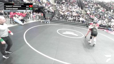 5A 235 lbs Semifinal - Quincey Anderson, Springville vs Adyson Knight, Wasatch