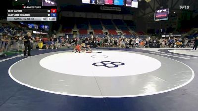 132 lbs Cons. Rd Of 64 - Jett Autry, OK vs Waylon Deaton, WI