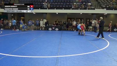 108 lbs Cons. Sub-semis - Joseph Birkett, Sebolt Wrestling Academy vs Kingston Simms, RTL