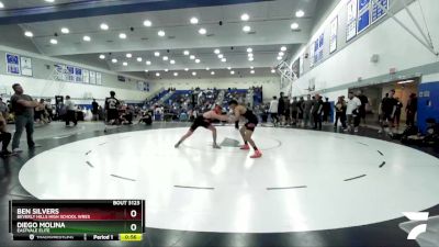 150 lbs Cons. Round 5 - Diego Molina, Eastvale Elite vs Ben Silvers, Beverly Hills High School Wres