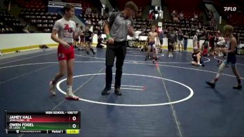 108/117 1st Place Match - Owen Fogel, St. Louis vs Jamey Hall, John Glenn