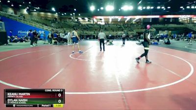 150 lbs Cons. Round 3 - Dylan Naish, St Francis School vs Keanu Martin, Merritt Island