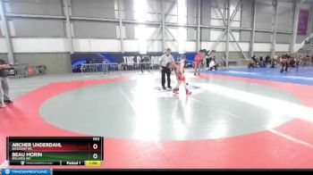 84 lbs Cons. Round 3 - Archer Underdahl, Buzzsaw WC vs Beau Morin, Billings WC