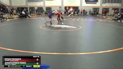 120 lbs Cons. Semi - Konstantinos Panos, Iowa City, Liberty vs Ethan McManus, Prairie, Cedar Rapids