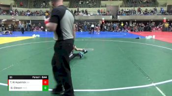 85 lbs Round 1 - Brady Oleson, Team Nazaar Traing Center vs Tate Kirkpatrick, Grynd Wrestling