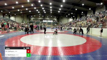 60 lbs Quarterfinal - Nora Calhoun, Lumpkin County Wresting vs Kollin Matthews, Georgia