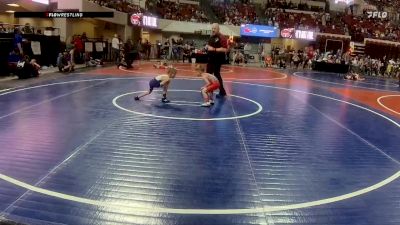 43 lbs Quarterfinal - Bryson Britt, Terry Wrestling CLub vs Ryker Keaton, Conrad Wrestling Club