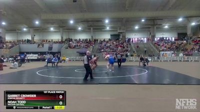 AA 220 lbs 1st Place Match - Noah Todd, Wilson Central vs Garret Crowder, Dobyns Bennett