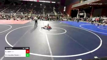63 lbs Quarterfinal - Elijah Leon, Rawtown Elite vs Brody Urquides Swann, 307 Wrestling