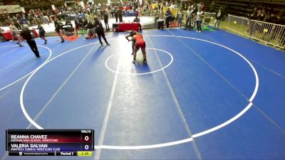 235 lbs Cons. Round 2 - Reanna Chavez, Mayfair High School Wrestling vs Valeria Galvan, Manteca Cobras Wrestling Club