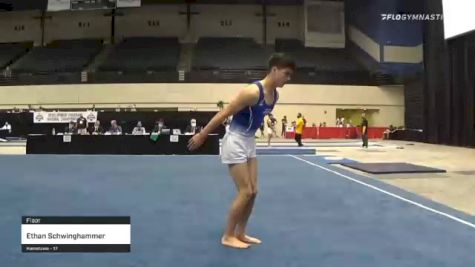 Ethan Schwinghammer - Floor - 2021 USA Gymnastics Development Program National Championships
