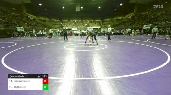 167 lbs Quarterfinal - Austin Simmons, Bakersfield vs Hayden Tadeo, Garces