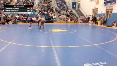 285 lbs Cons. Semi - Aaraon Chavez, Torrington vs Gene Hershley, Glenrock