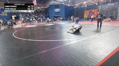 126 lbs Cons. Round 1 - Peter Rincan, Northfield Mt Hermon vs James Fearon, Hunterdon Central Reg