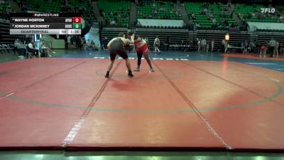 5A 285 lbs Quarterfinal - Jordan Mckinney, Corner vs Wayne Horton, A P Brewer High School