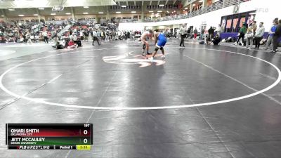 197 lbs Cons. Round 4 - Jett Mccauley, Keiser University vs Omari Smith, Oklahoma City