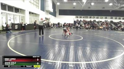 120 lbs Cons. Round 3 - Erik Lopez, Santa Ana vs David Golz, Trabuco Hills