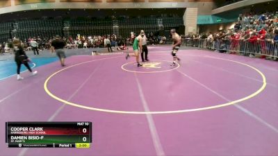 215 lbs Champ. Round 1 - Cooper Clark, Harrisburg High School vs Damien Bisio-F, St. Mary`s