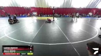 132 lbs Round 1 (16 Team) - Carter Freeman, Wisconsin Rapids vs Brock Brown, Cambridge-Isanti