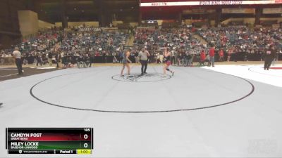 105 lbs Cons. Semi - Miley Locke, Basehor-Linwood vs Camdyn Post, Great Bend