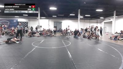 60-64 lbs 1st Place Match - Jackson Stickle, Unattached vs Luca Babli, All I See Is Gold Academy