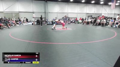 120 lbs Placement Matches (16 Team) - Nicholas Garcia, Illinois vs Tyler Harper, Iowa