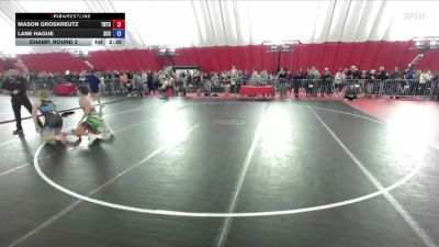 157 lbs Champ. Round 2 - Mason Groskreutz, Team Nazar Training Center vs Lane Hague, Scc