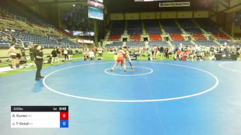 220 lbs Cons 16 #2 - Alexander Nunez, Missouri vs Jayden Tadeo-Gosal, California