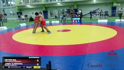 92kg Quarterfinal - Heyten Bal, Canadian Mal Wrestling vs Jaren Alaimoana, Grande Prairie WC