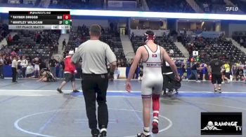 150 lbs 1st Place Match - Tayber Driggs, Manhattan vs Whitley Wilscam, SC Punisher