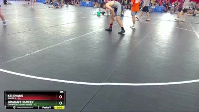 215 lbs Placement (16 Team) - Kei Evans, Xavier 2 vs Graham Harcey, Cambridge-Isanti White