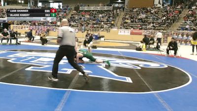 126 lbs Cons. Round 4 - Blaine Kimery, South Oldham vs Liam Skinner, Rowan County
