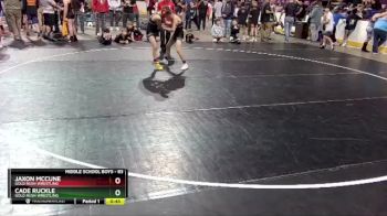 83 lbs Semifinal - Cade Ruckle, Gold Rush Wrestling vs Jaxon McCune, Gold Rush Wrestling