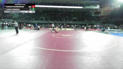 120 lbs Cons. Round 2 - Logan Robison, Pleasant Grove vs Nathan Warmerdam, Lodi