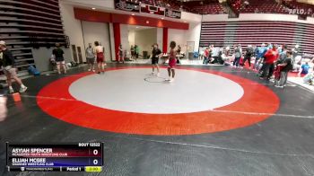 215 lbs Semifinal - Elijah McGee, Shawnee Wrestling Club vs ASyiah Spencer, McAlester Youth Wrestling Club