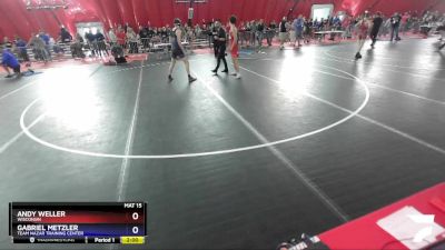 145 lbs Quarterfinal - Andy Weller, Wisconsin vs Gabriel Metzler, Team Nazar Training Center