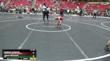 52 lbs Cons. Round 3 - Deion Metcalfe, RSA vs Barron Wissman, Dodge City Wrestling Academy