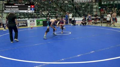 144 lbs Cons. Semis - Kyler Simons, Sebolt Wrestling Academy vs Ryan Fletcher, MWC